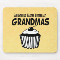 Funny Grandma Cupcake Mouse Pad