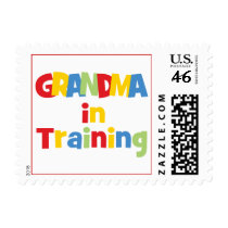 Funny Grandma In Training Postage Stamp