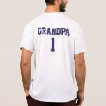 Funny Grandpa personalized sports jersey t-shirts