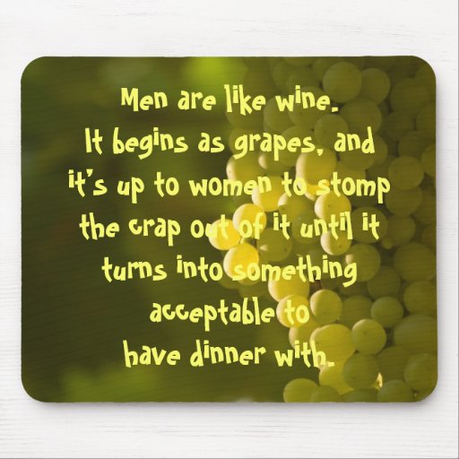 Funny Grape Quotes Mouse Pad Zazzle