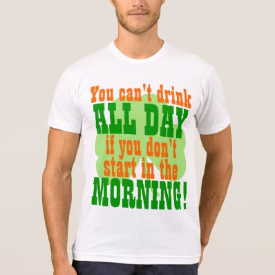 Funny Green Beer Day Drinking Tee Shirt