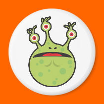 funny green monster magnets