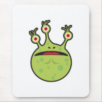 funny green monster mousepads