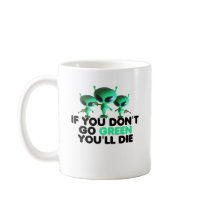 Funny green mug