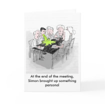 Funny greeting card - Simon brings something up by groakybaby Funny greeting card - Simon brings something up