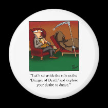 Funny Grim Reaper Dance Cartoon magnets