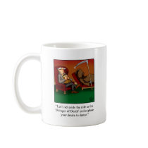 Funny Grim Reaper Dance Cartoon Coffee Mug
