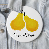 Funny "Grow A Pear" Bachelorette Party Button by Swisstoons Funny "Grow A Pear" Bachelorette Party Button