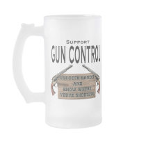 Funny Gun Contol Beer Mug by mikek92349 Funny Gun Contol Beer Mug