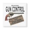 Funny Gun Control Magnet #2