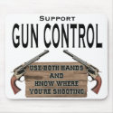 Funny Gun Control Mouse Pad #1 mousepad