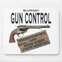 Funny Gun Control Mouse Pad #2 mousepads