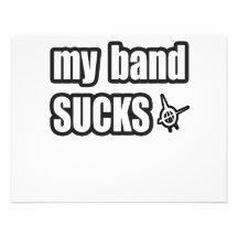 Funny guys girls Punk rock music band humor Personalized Invitation
