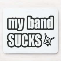 Funny guys girls Punk rock music band humor mousepads