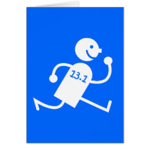Funny half marathon card