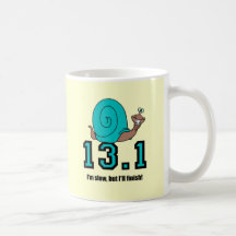 Funny half marathon coffee mug