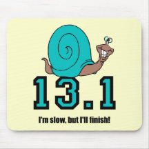 Funny half marathon mousepads