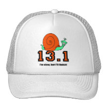 Funny half marathon trucker hat