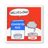Funny Hallelujah Cartoon Refrigerator magnet