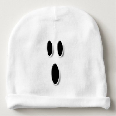 Funny Halloween Boo Ghost Face Baby Hat Baby Beanie