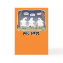 Funny Halloween card: Boo Birds