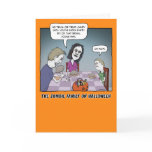 Funny Halloween card: Zombie Family