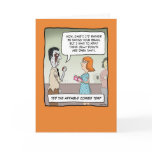 Funny Halloween card: Zombie Temp