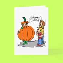 Funny Halloween cartoon cards