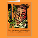 Funny Halloween Party Invitations cards