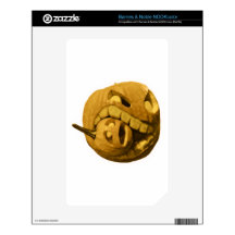 Funny Halloween Pumkin Head (Vintage Version) Skins For NOOK Color