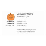 Funny Halloween Pumpkin Cartoon Business Card Template