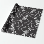 Funny Halloween Skeletons Wrapping Paper