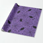 Funny Halloween Spiders Wrapping Paper