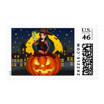 Funny Halloween Stamp