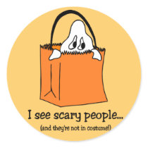 Funny Halloween stickers