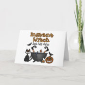 Funny Halloween Witch Halloween Card card