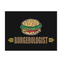 Funny Hamburger Postcard