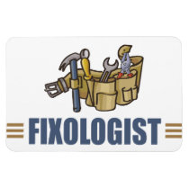 Funny Handyman Vinyl Magnet