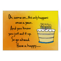 Funny Happy Birthday Card