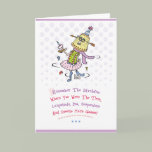 Funny Happy Birthday Greeting Greeting Card