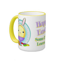 Funny Happy Easter Bunny Egg mugs