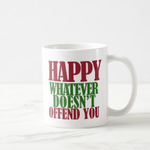 Funny Happy Holidays Merry Christmas parody Coffee Mugs