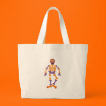 funny happy skeleton bags