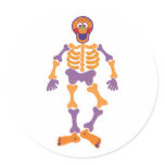 funny happy skeleton stickers