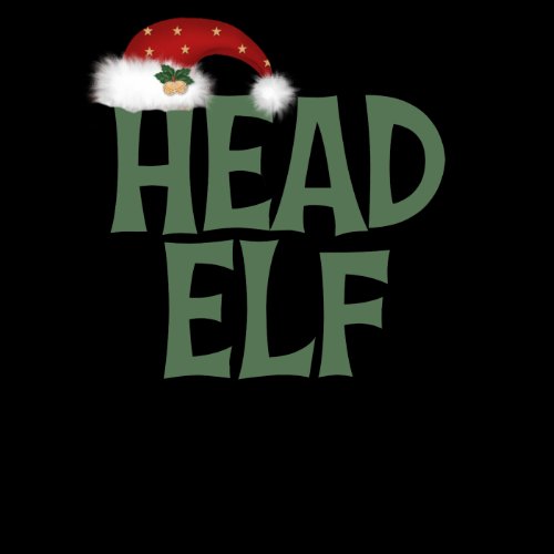Funny Head Elf Christmas Gift T Shirt