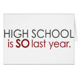 Funny High School Grad Greeting Card