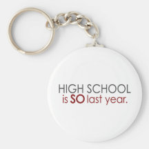 Funny High School Grad Keychains