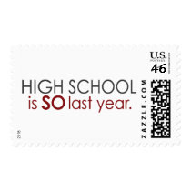 Funny High School Grad Stamp