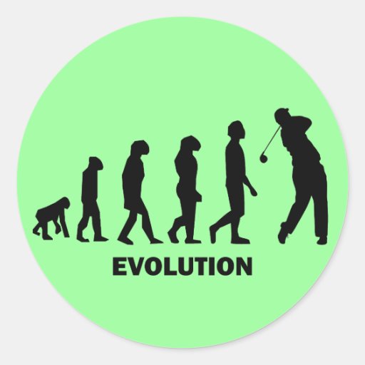 Funny hilarious golf classic round sticker Zazzle