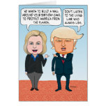 Funny Hillary Clinton and Donald Trump Birthday Card